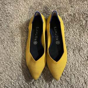 Rothy's The Point Women's Marigold Yellow Pointed Toe Flats